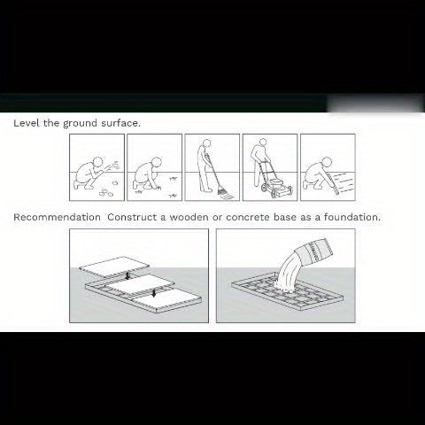10 X 10ft Metal Storage Shed with Frame Floor and Goods Shelf