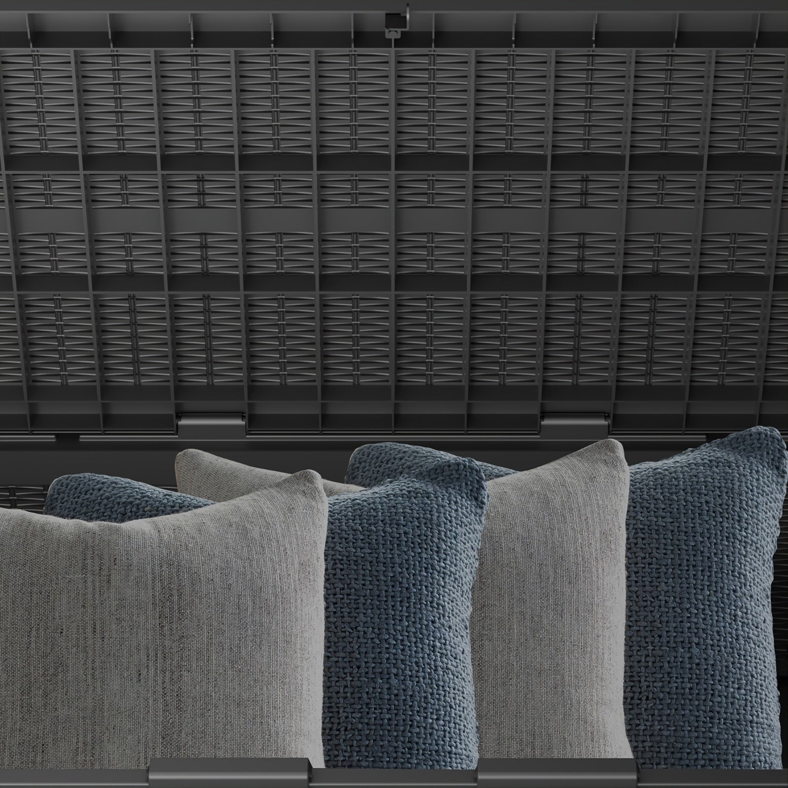 70 Gallon Heavy-Duty Resin Storage Bench Deck Box - All-Weather Outdoor Patio Furniture