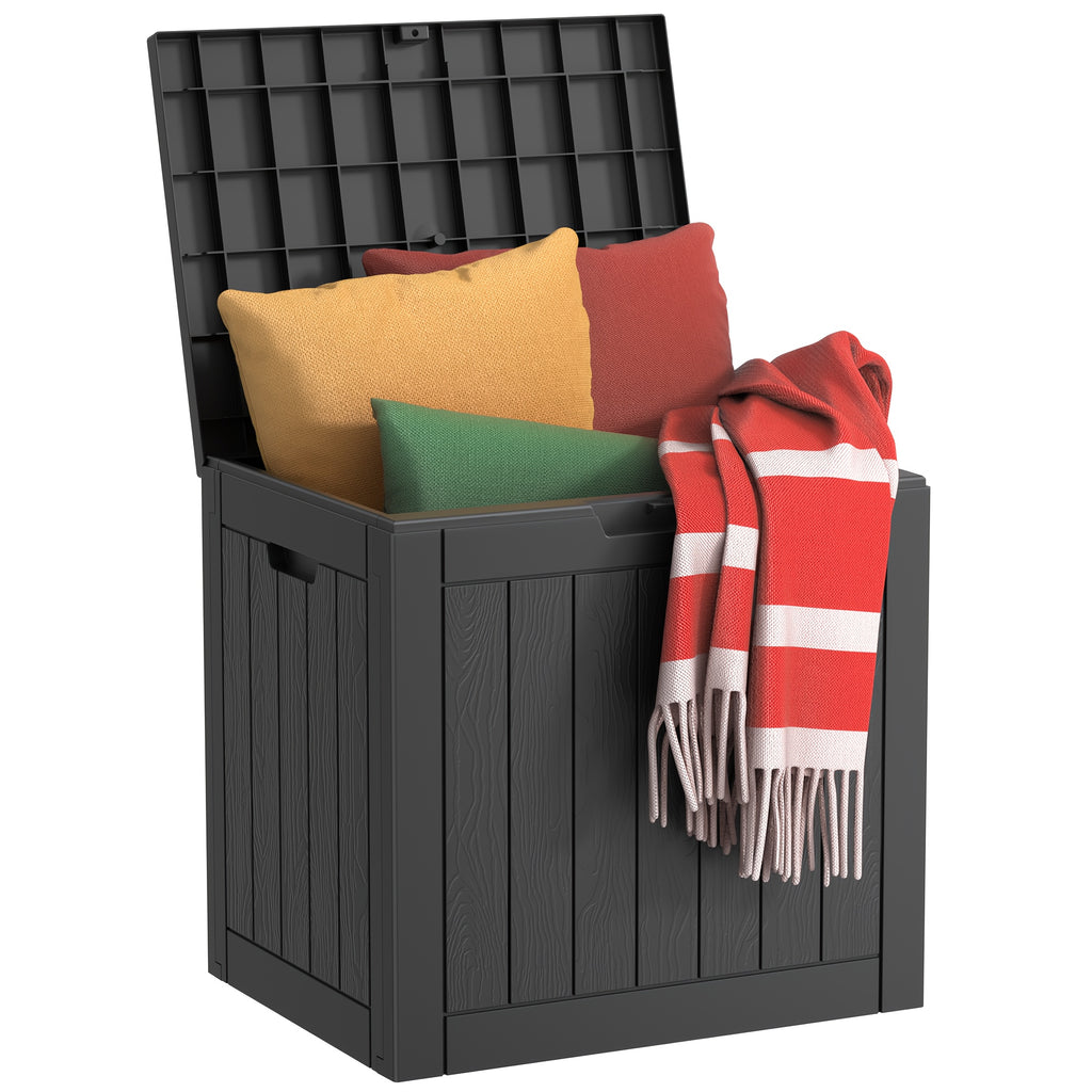 70 Gallon Heavy-Duty Resin Storage Bench Deck Box - All-Weather Outdoor Patio Furniture