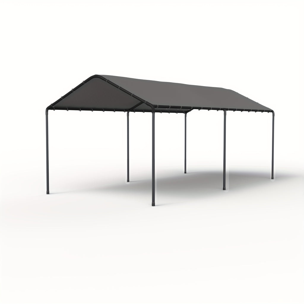 10x20 Carport Heavy Duty Portable Garage Shelter, UV-Resistant & Weatherproof Top Cover