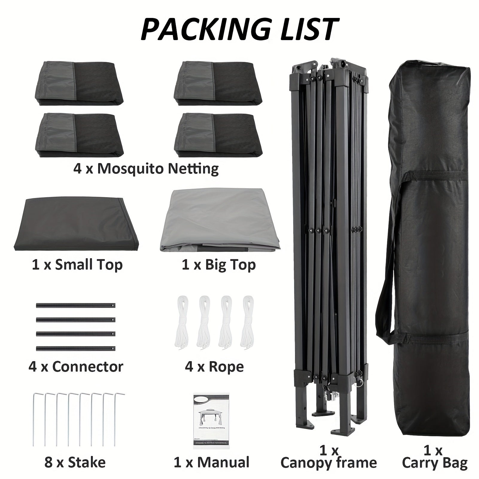 10x10ft Outdoor Gazebo with Mosquito Netting And Double Roof, Easy Set Water-Resistant Metal Gazebo with Alloy Frame