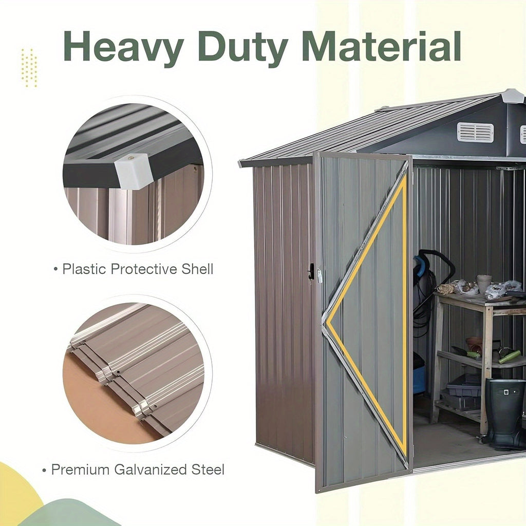 [Metal Storage Shed] Size options below